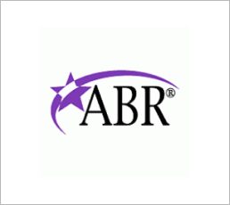 Purple star and ABR logo design.