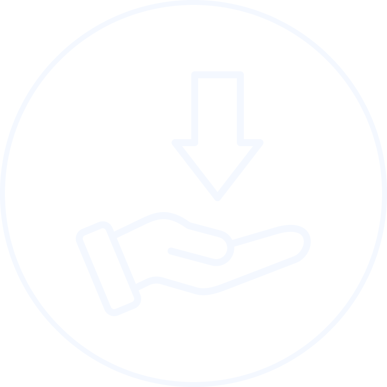 A smartphone displaying a green app interface with a white checkmark.